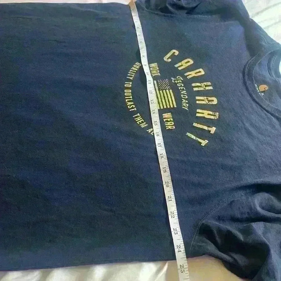 Carhartt Navy Blue Long Sleeve TShirt Men’s size XL - Picture 8 of 10